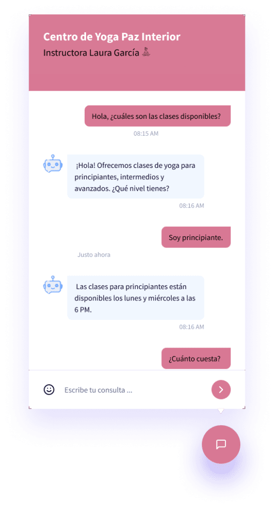 Chat Centro de Yoga